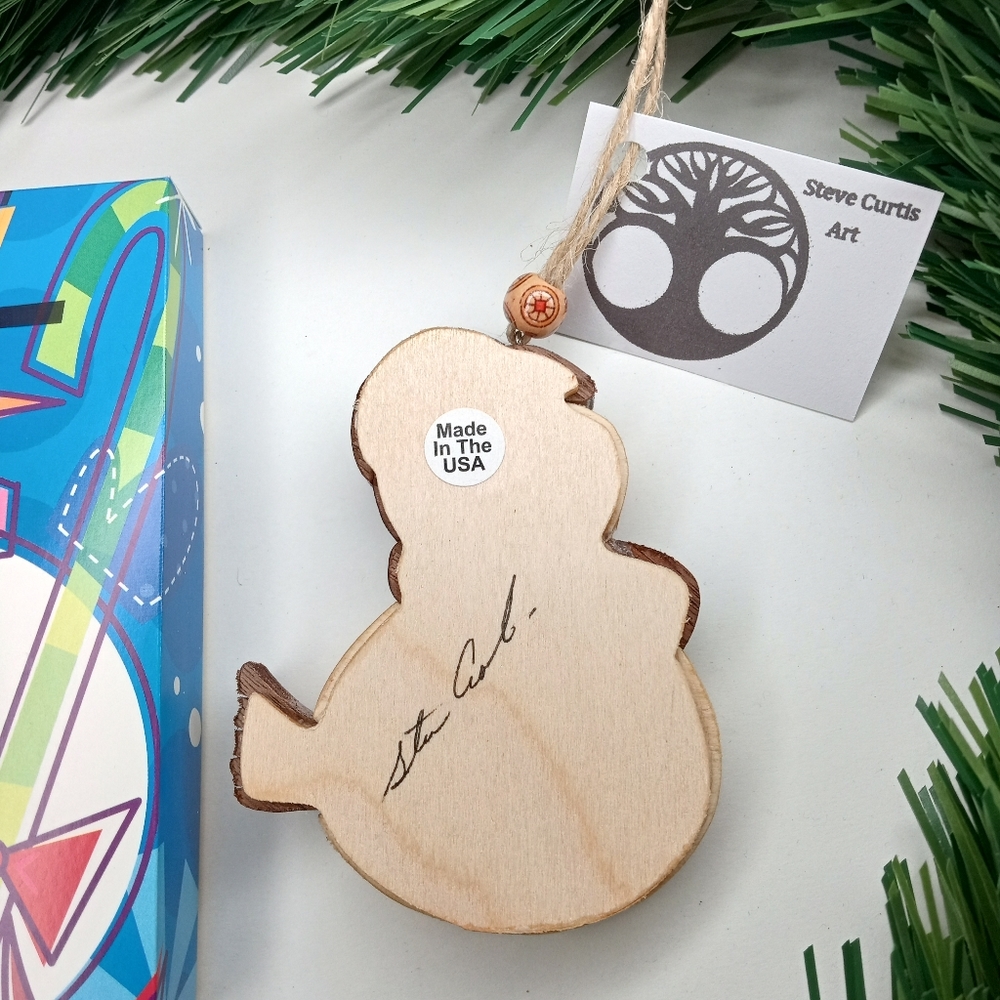Hand Crafted Wood Ornament - Picture 3 of 3